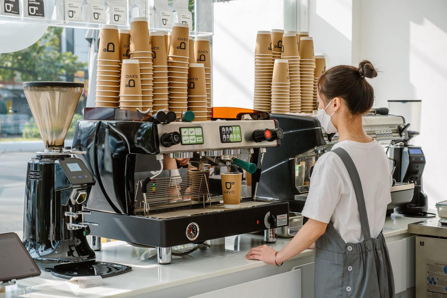 Branded coffee cups